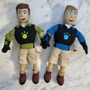 WILD KRATTS Chris & Martin Kratt plush figures (pair)